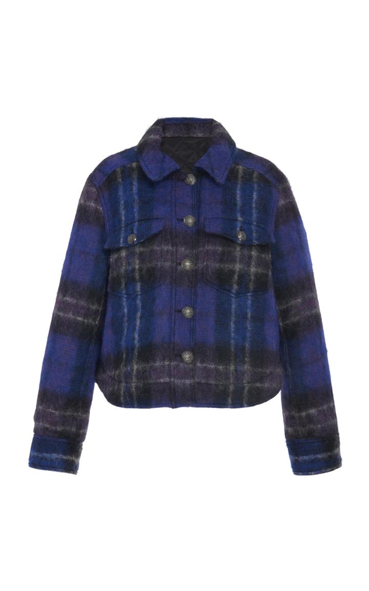 Veronica Beard Emmons Oversized Plaid Jacket