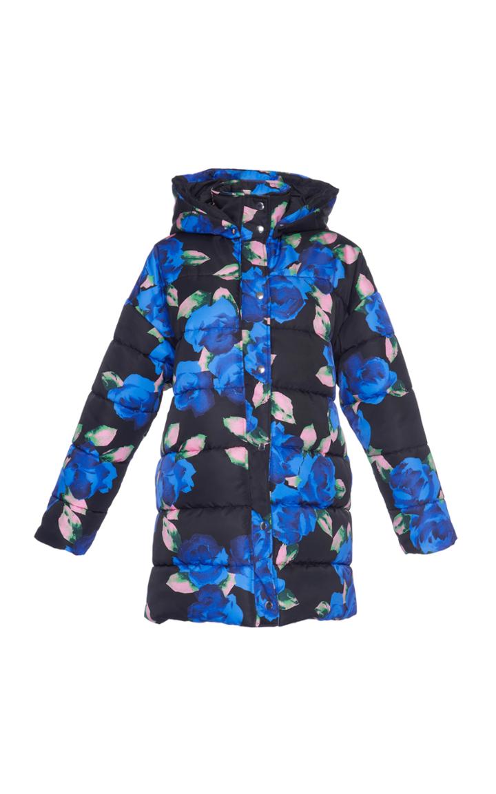 Msgm Floral Puffer Coat