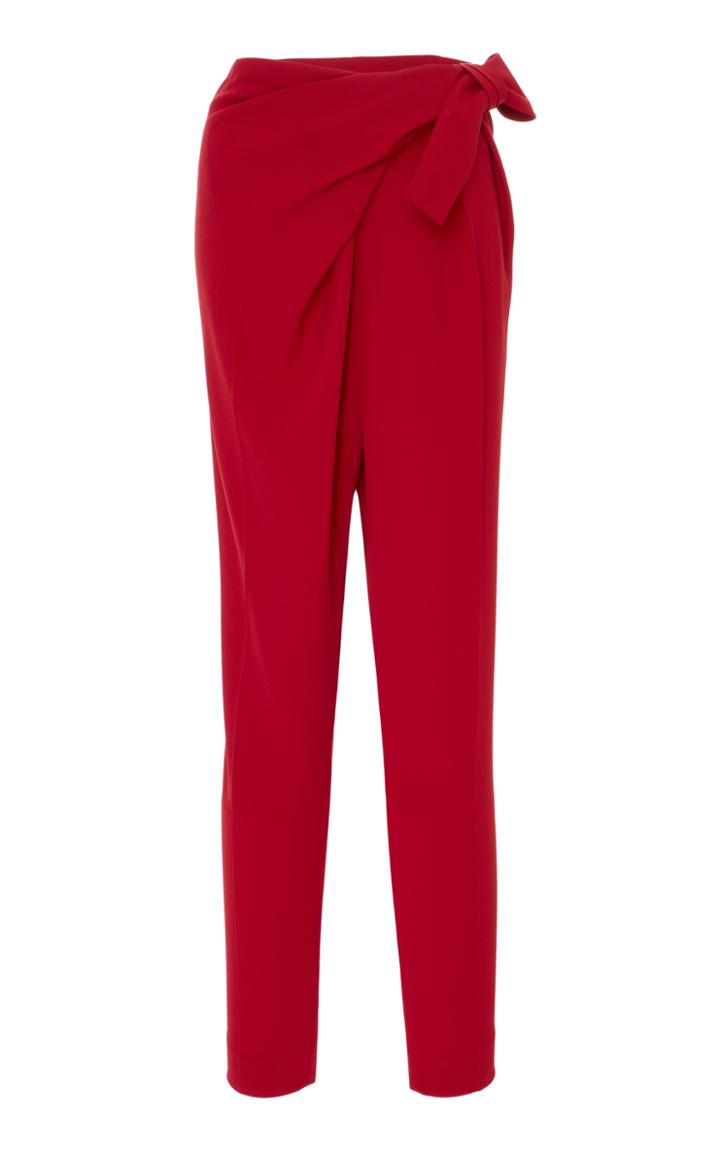 Paule Ka Crepe Backed Satin Tied Trouser