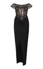 Moda Operandi Rasario Leavers Lace Two-tone Dress