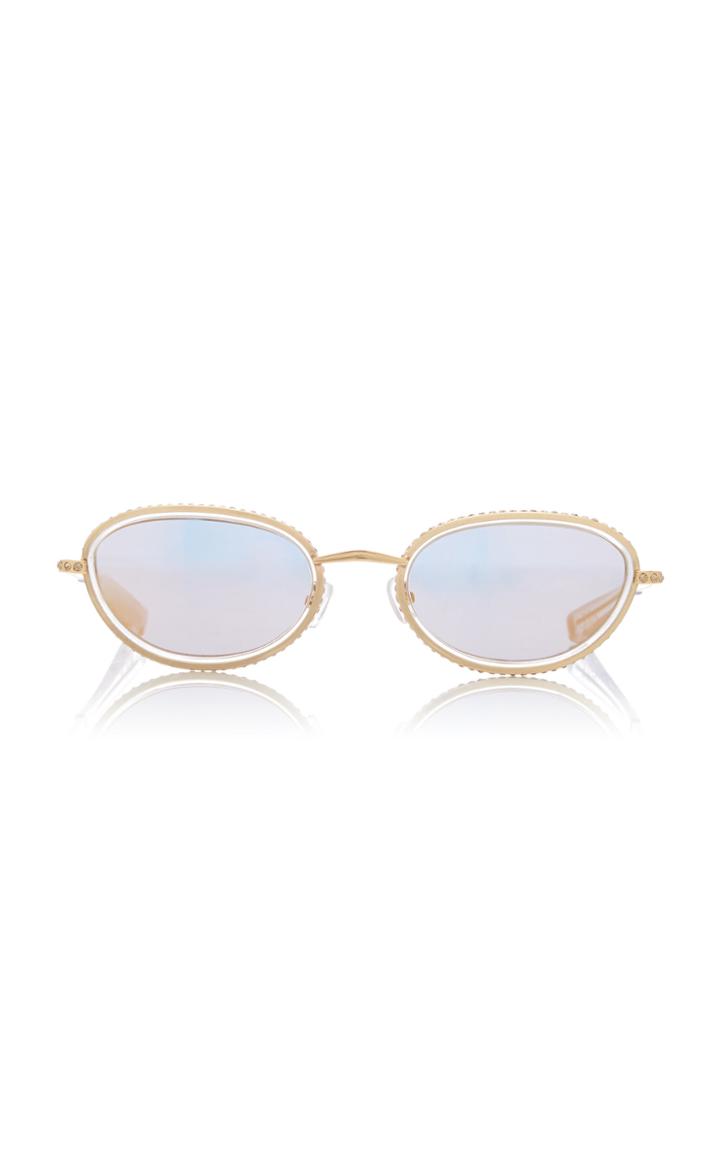 Moda Operandi Area X Linda Farrow Crystal Sunglasses