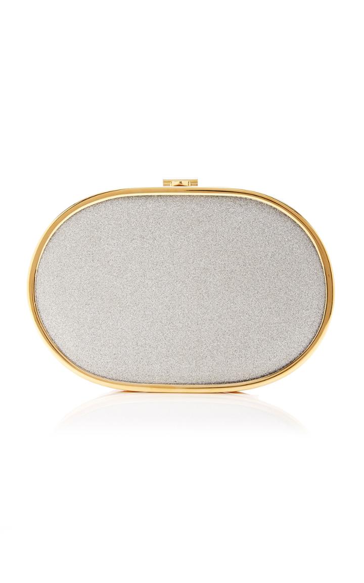 Mark Cross Gabriella Brass Luminous Glittered Leather Clutch