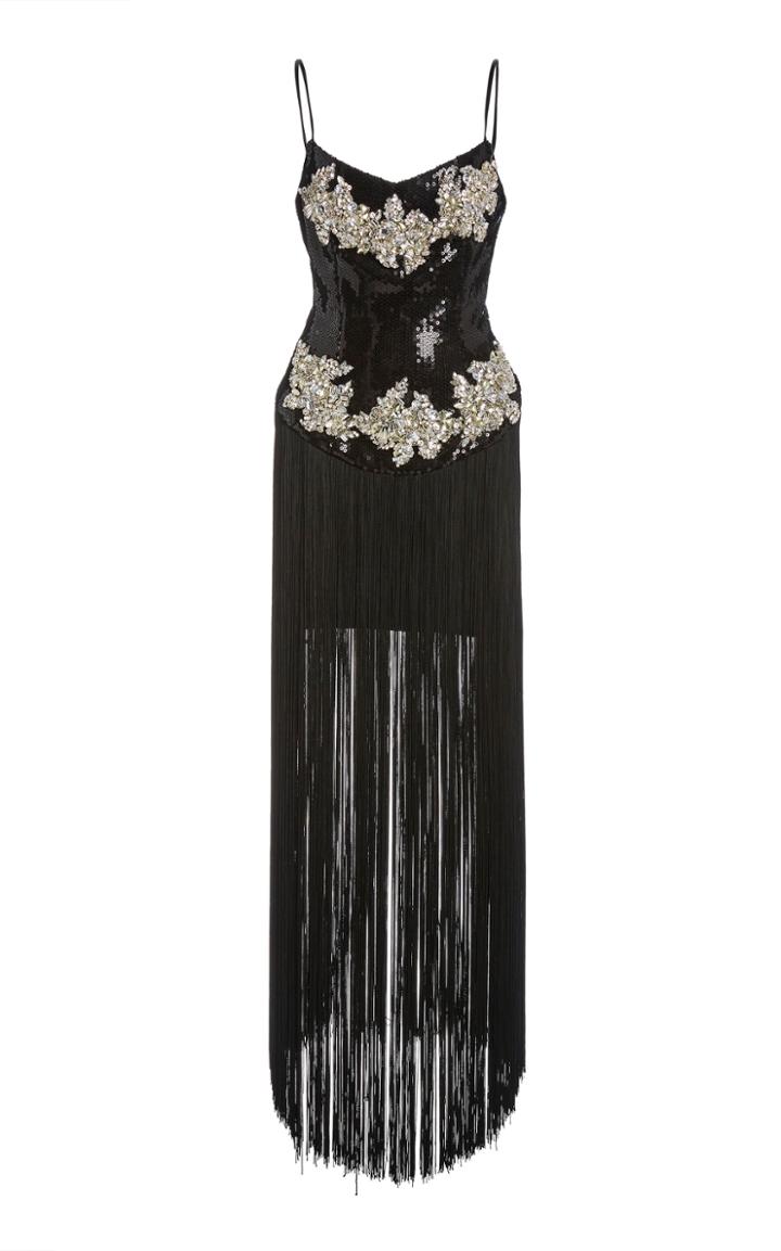 Moda Operandi Rodarte Fringe-trimmed Embellished Sequined Mini Dress