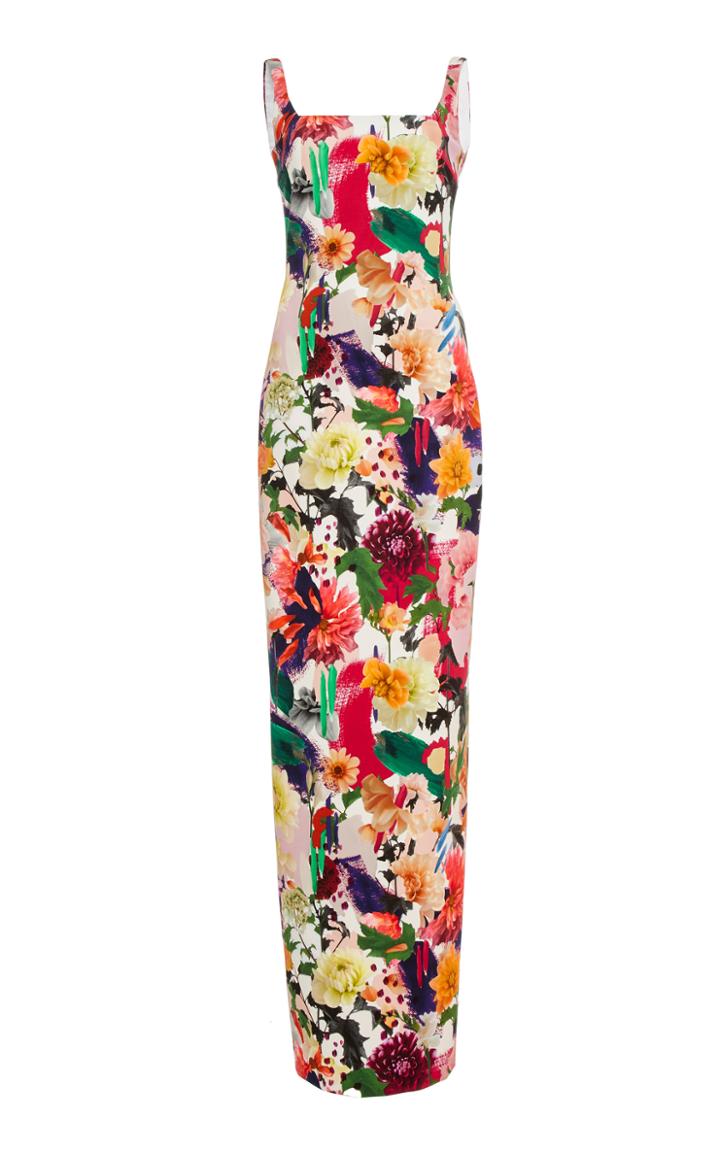 Cushnie Et Ochs Delfina Floral Collage Dress