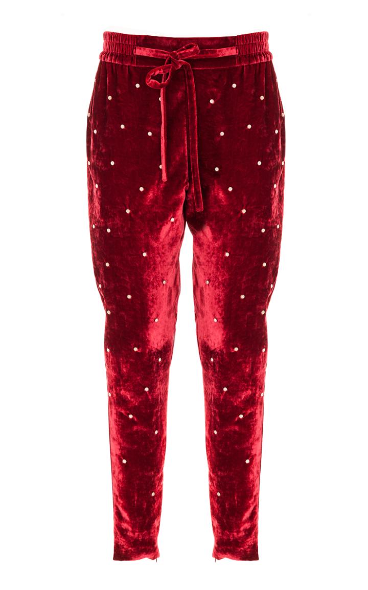 Genny Bordeaux Skinny Pant