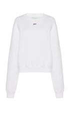 Off-white C/o Virgil Abloh Off Crewneck Cotton Sweatshirt