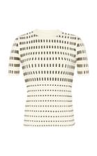 Paco Rabanne Striped Cotton-blend Ribbed-knit Top