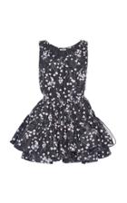 Miu Miu Floral Print Taffeta Mini Dress