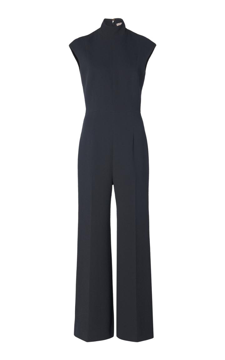 Emilia Wickstead Adelaide Crepe Wide-leg Jumpsuit