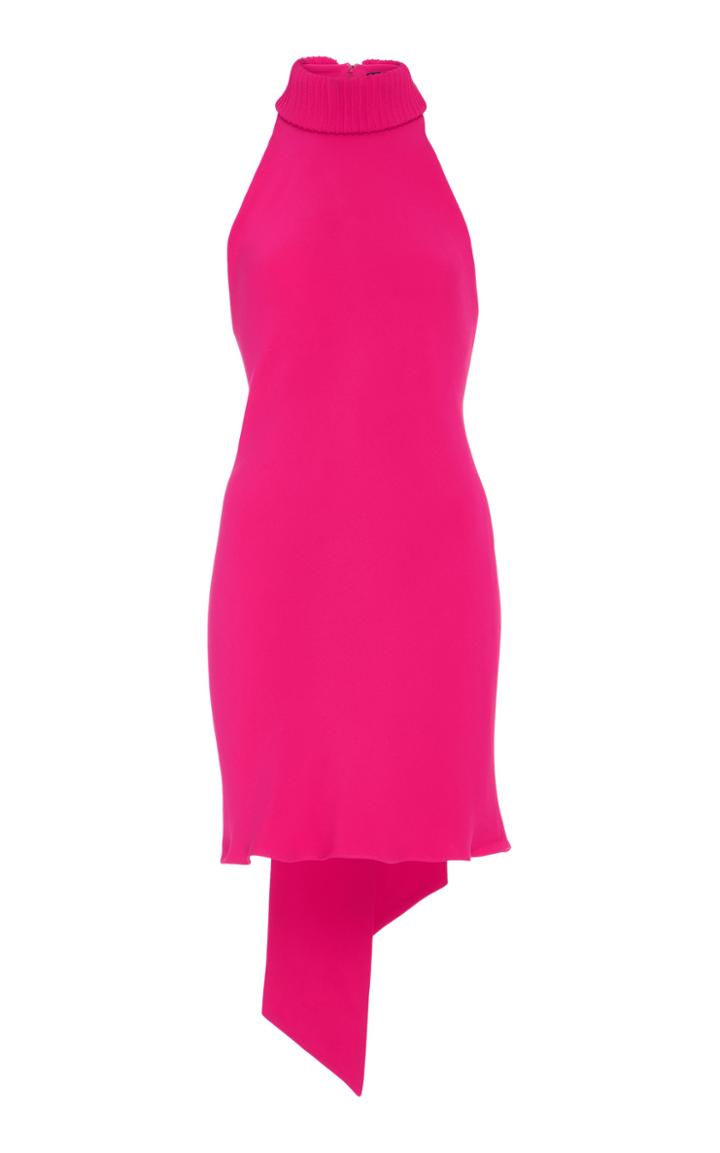 Brandon Maxwell Bow-back Shift Dress