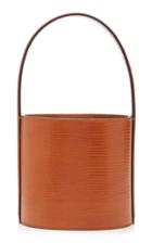 Staud Bissett Mini Lizard-effect Leather Bucket Bag
