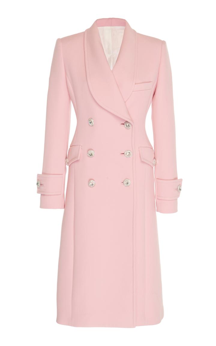 Alessandra Rich Double Breasted Wool Coat