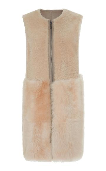 Bogner X White Cube Rita Lambskin Shearling Reversible Vest