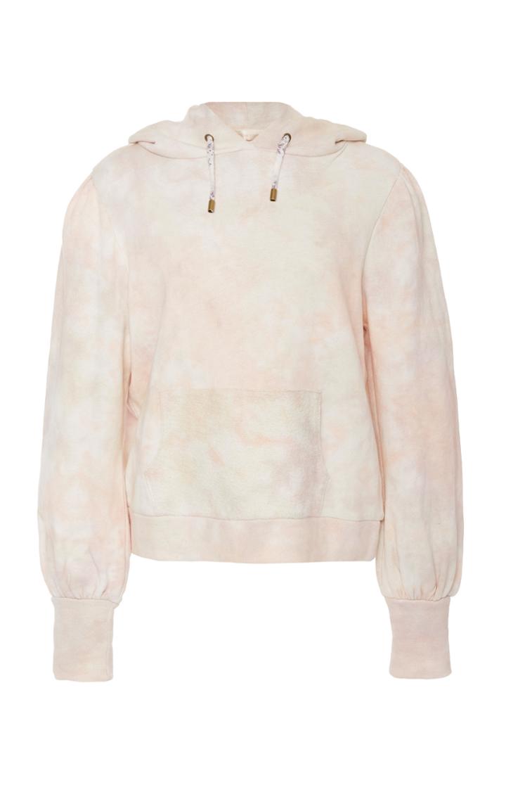 Loveshackfancy Linette Cotton Tie Dye Drawstring Hoodie