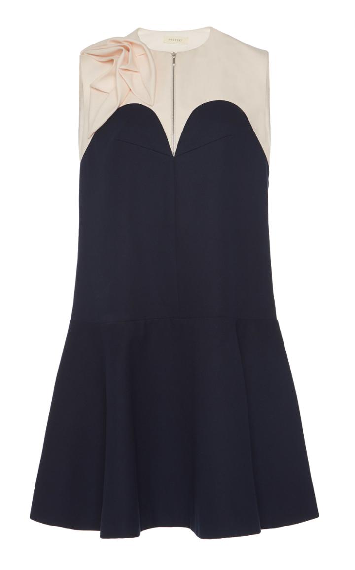 Delpozo Two-tone Mini Dress
