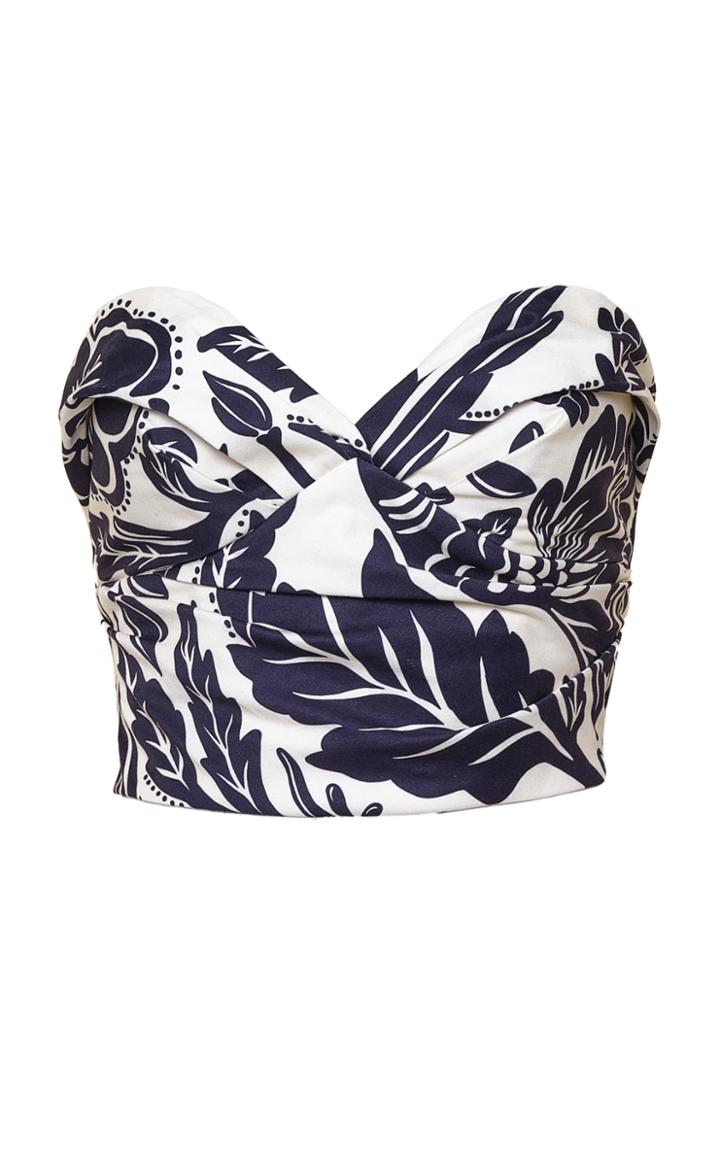 Moda Operandi Johanna Ortiz Monsoon Cotton-blend Cropped Top