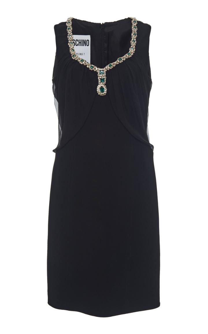 Moschino Jewel-embellished Sheath Dress