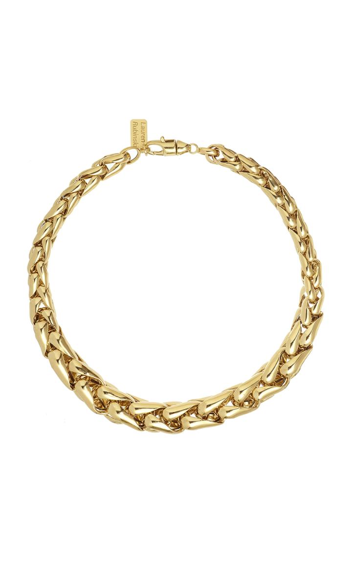 Moda Operandi Lauren Rubinski 14k Yellow Gold Large Lucky Gold Links Necklace