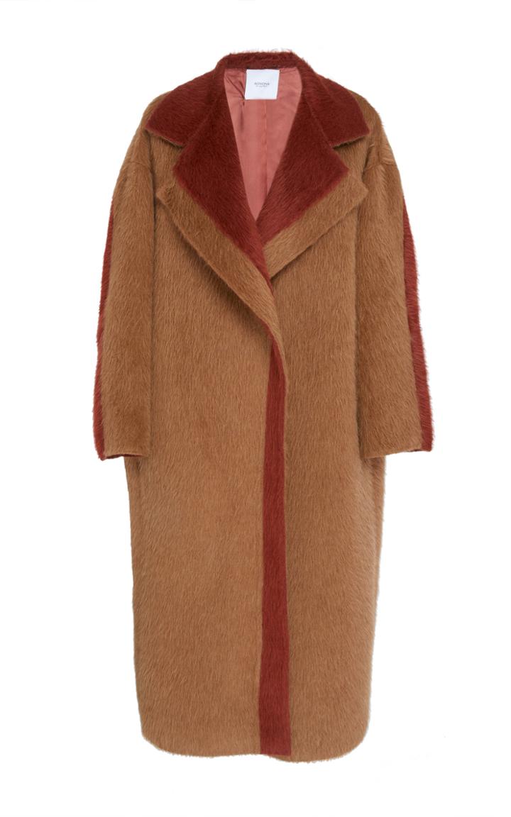Agnona Alpaca Double Colored Coat
