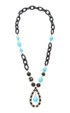 Grazia & Marica Vozza One-of-a-kind Ebony And Turquoise Necklace