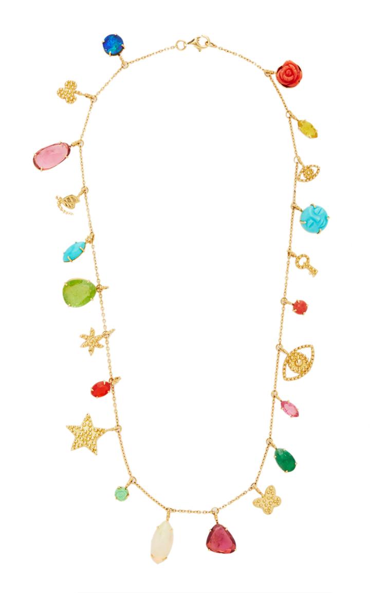 Moda Operandi Gaya 18k Yellow Gold Empreinte Divine De La Terre Necklace