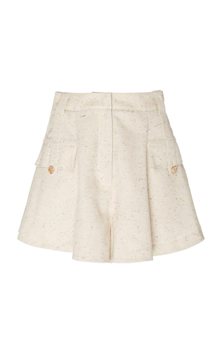Acler Kota Pleated Crepe Shorts