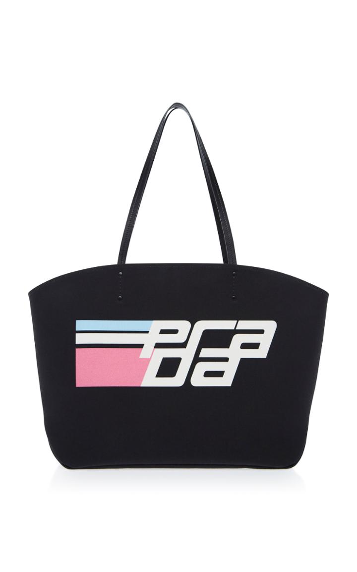 Prada Logo-printed Leather Tote