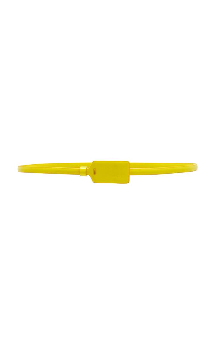 Off-white C/o Virgil Abloh Patent Zip Tie Belt