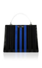 Bertoni1949 Spazzolato And Suede Stripes Doriana Top Handle