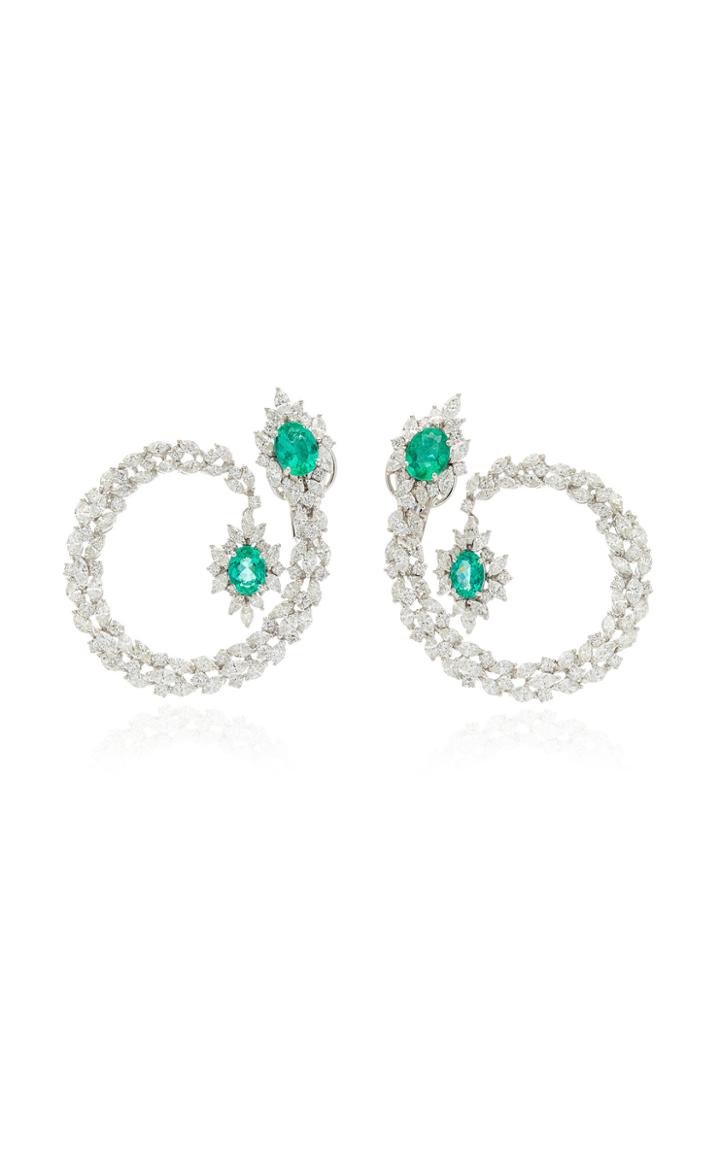 Moda Operandi Yeprem 18k White & 18k Yellow Gold Reign Supreme Earrings