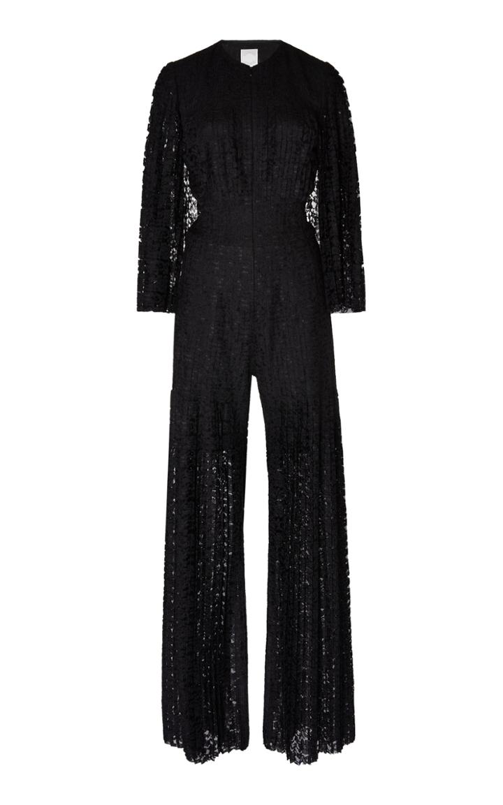 Huishan Zhang Mariella Lace Flared Leg Jumpsuit
