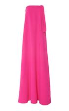 Oscar De La Renta Primrose Bow Detail Strapless Gown