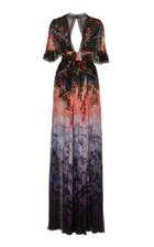 Zuhair Murad Printed Silk Chiffon Maxi Dress