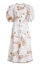 Moda Operandi Zimmermann Linen Day Printed Midi Dress