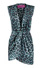 Gauge81 Nagano Leoaprd-print Silk Mini Dress