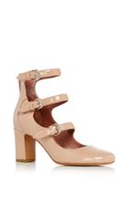 Tabitha Simmons Flesh Patent Calf Leather Ginger Pump