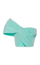 Moda Operandi Monique Lhuillier One-shoulder Silk Bandeau Top Size: 0