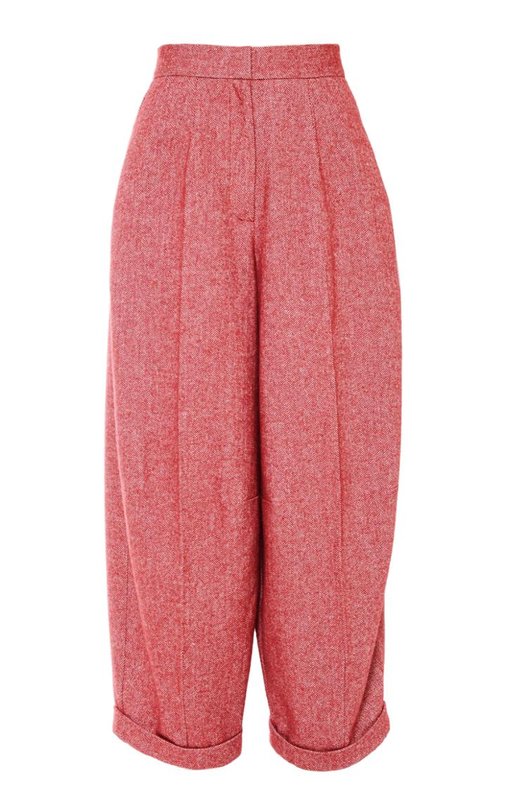 Moda Operandi Anouki High-waisted Tweed Wide Leg Cropped Pants