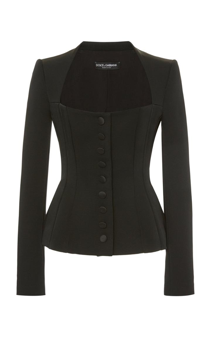 Moda Operandi Dolce & Gabbana Faille Corset Blazer Size: 38
