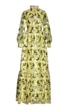 Erdem Clementine Floral-embroidered Silk Organza Gown