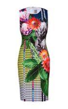 Clover Canyon Pixel Petals Sleeveless Mini Dress