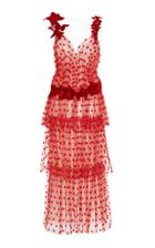 Rodarte Butterfly Tiered Tulle Maxi Dress