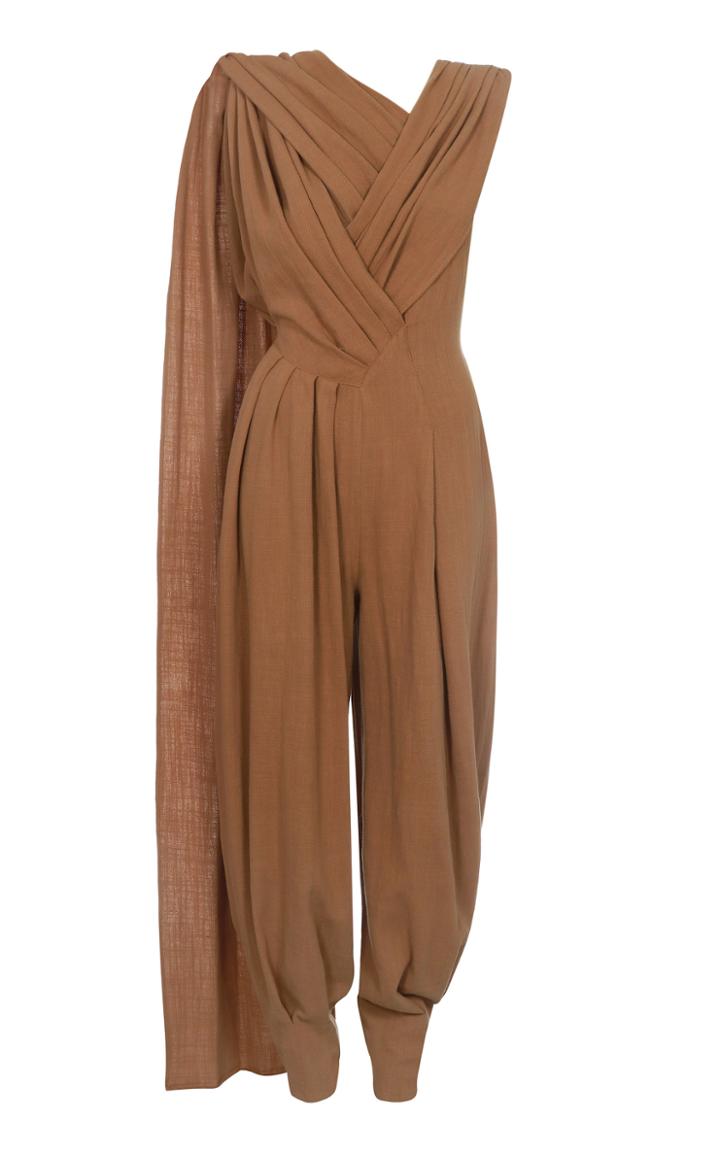 Bevza Spikelet Linen Jumpsuit