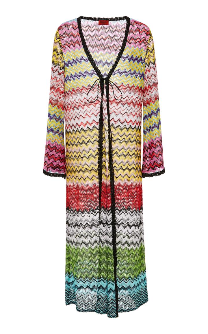 Missoni Mare Tie Front Crochet Cardigan