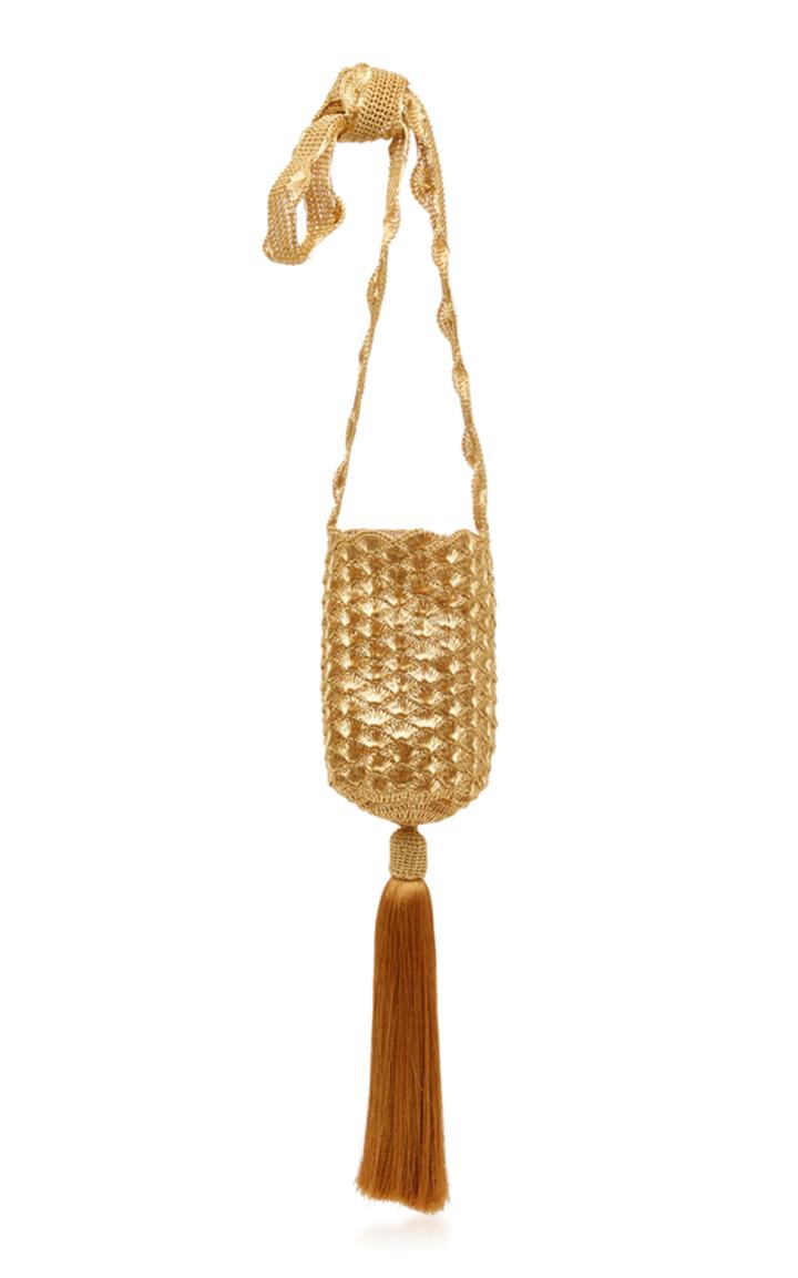 Verdi Design X Johanna Ortiz Mini Shell Mochila Tassel Shoulder Bag