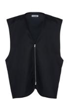 Jil Sander Ghetty Zip-front Cotton-blend Vest