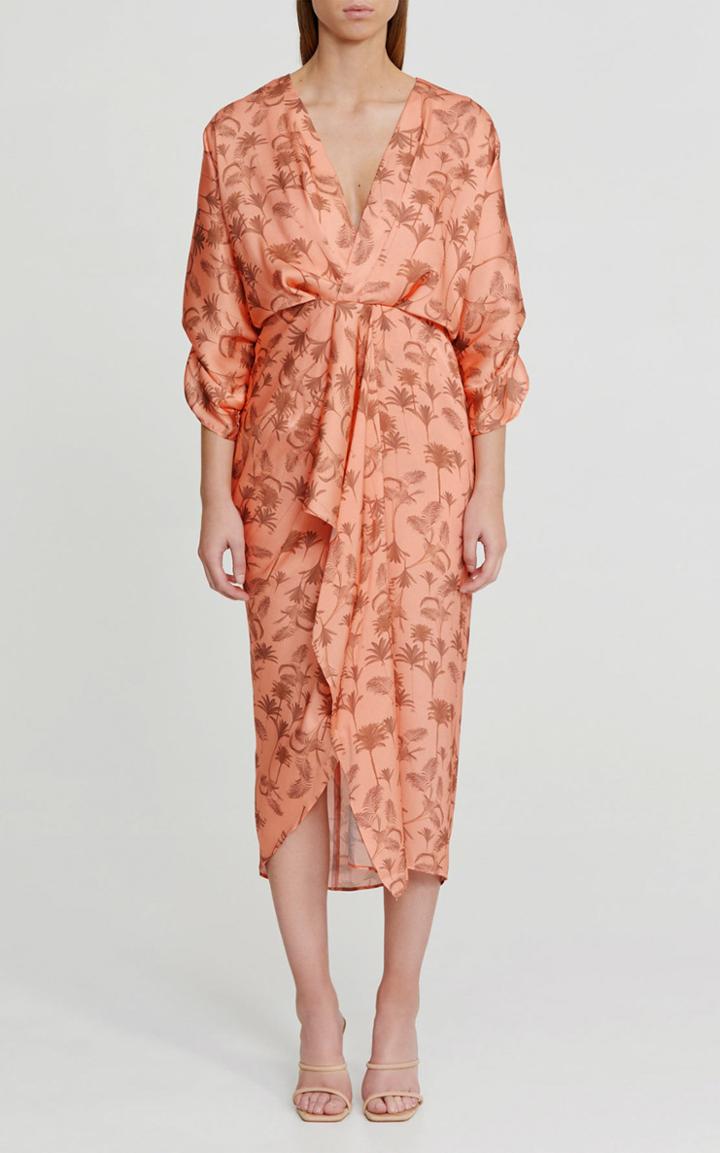 Moda Operandi Significant Other Maya Georgette Wrap-effect Midi Dress