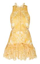 Acler Meredith Printed Lace Mini Dress