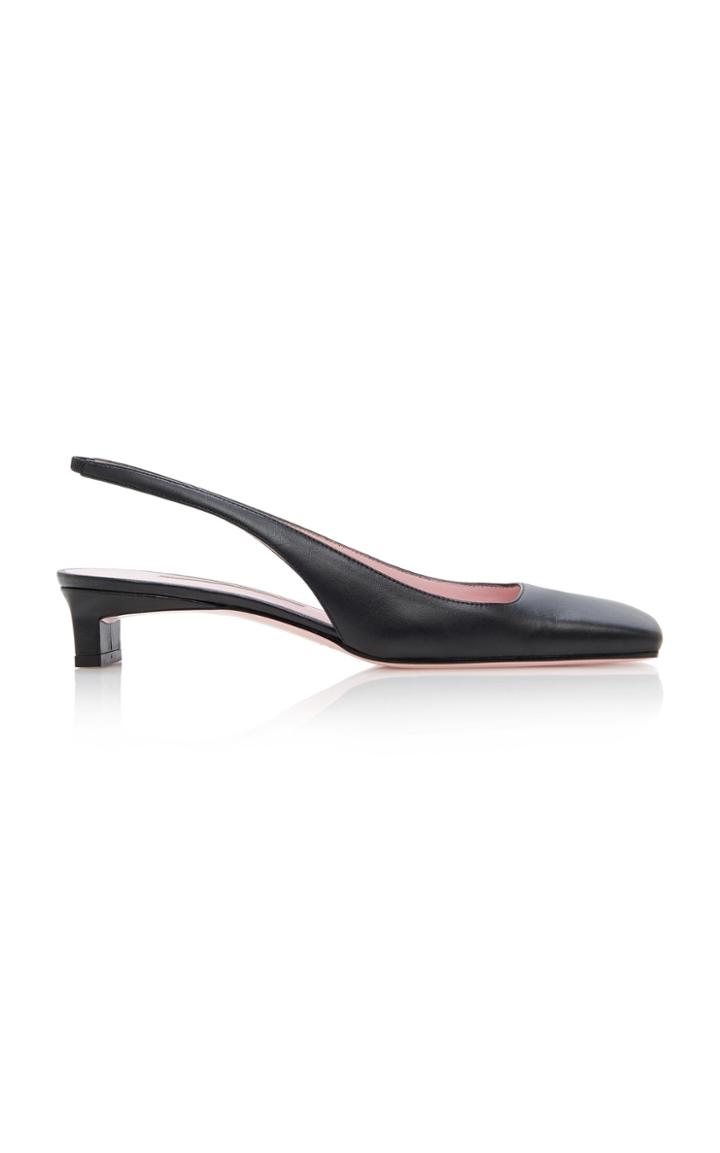 Moda Operandi Emilia Wickstead Gloria Leather Little Heels Size: 38