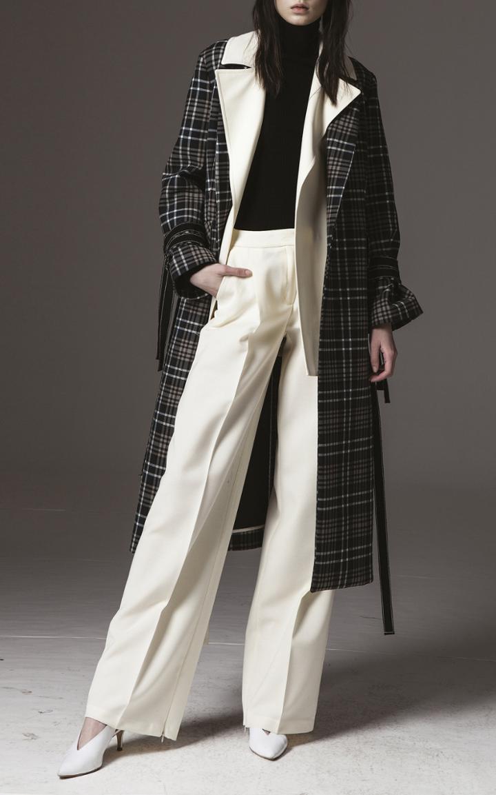 Smarteez Check Trench Coat